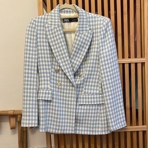 Zara Houndstooth Jacket